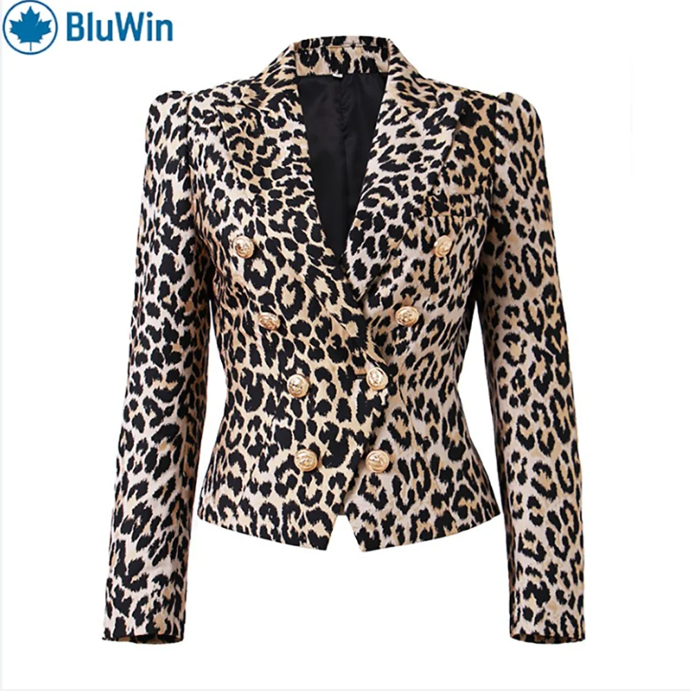 URBANCHIC Leopard Print Blazer Women Double Breasted Gold Button Notched Lapel Tailored Fit Chic Work Jacket
URBANCHIC Leopard Print Blazer Women Double Breasted Gold Button Notched Lapel Tailored Fit Chic Work Jacket