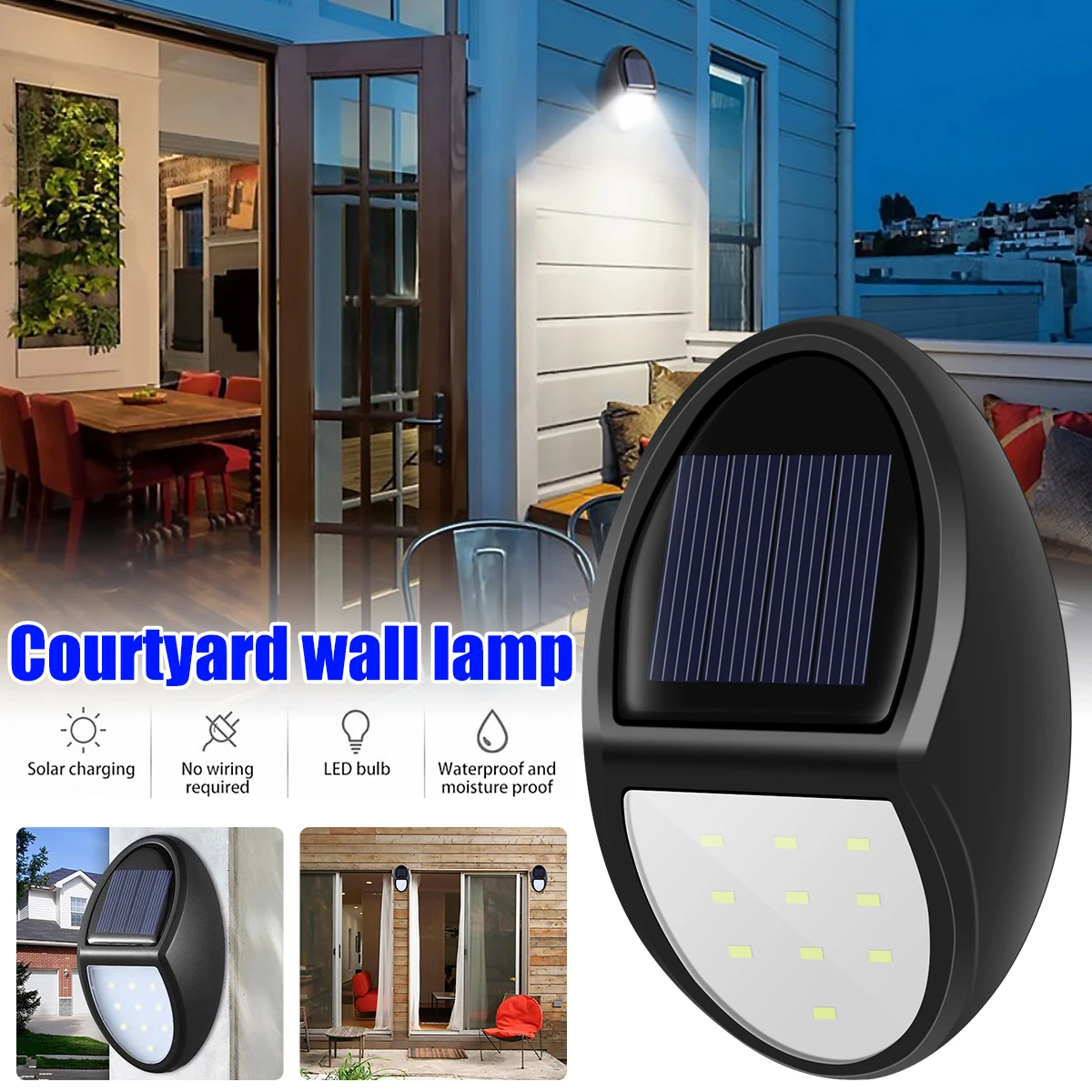 2PCS Solar Led Light Outdoor Lamp LED Wall Lights Sconce Waterproof Solar Light for Garden Street Porch Driveways Outdoor Lights
2PCS Solar Led Light Outdoor Lamp LED Wall Lights Sconce Waterproof Solar Light for Garden Street Porch Driveways Outdoor Lights