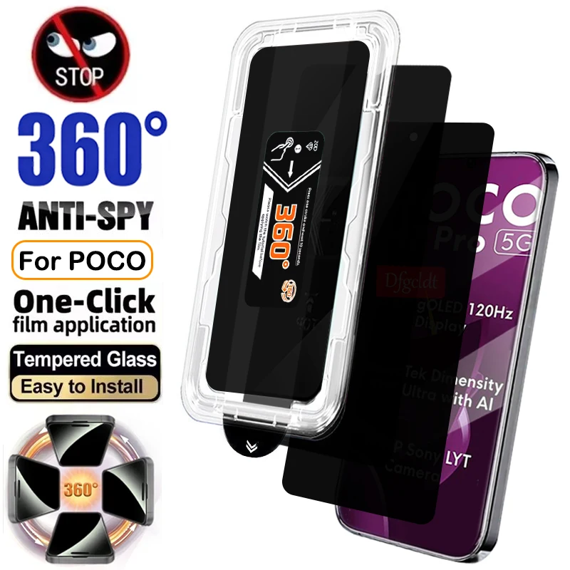 360-degree Anti-peep Privacy Tempered Glass For Xiaomi Poco M7 M6 Pro 5G 4G F3 F4 GT Screen Protector Dust-free Installation
360-degree Anti-peep Privacy Tempered Glass For Xiaomi Poco M7 M6 Pro 5G 4G F3 F4 GT Screen Protector Dust-free Installation