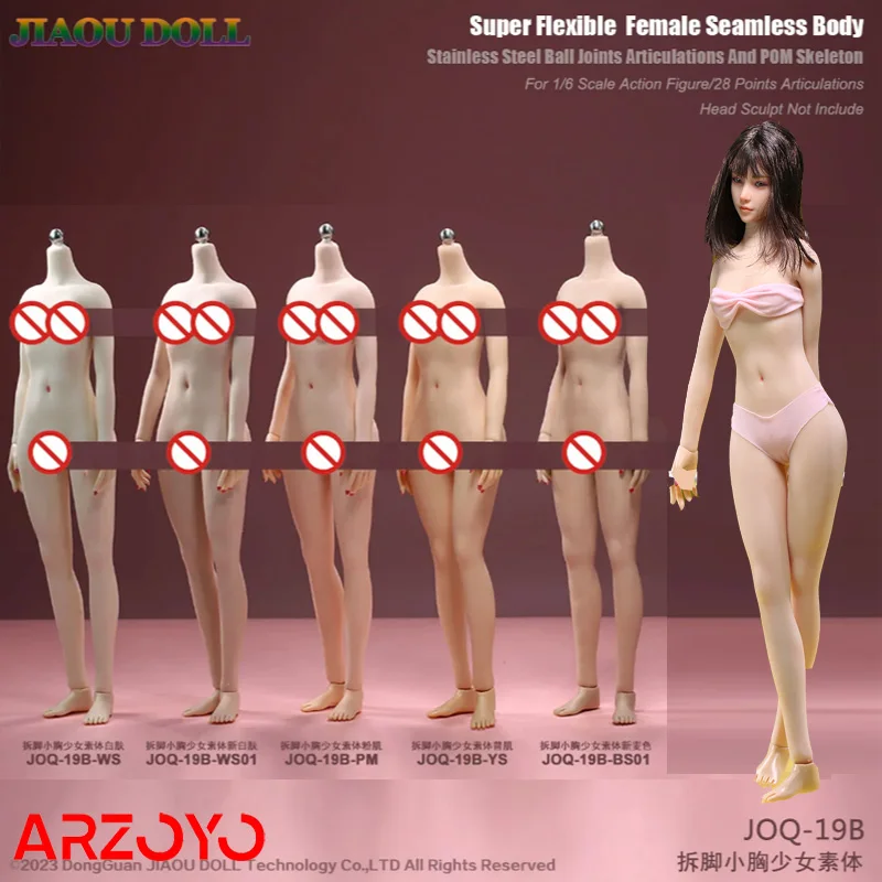 JIAOU DOLL JOQ-19B 1/6 Teenage Girl Narrow Shoulder Small Chest Seamless Body Female Soldier Detachable Feet Action Figure Doll
JIAOU DOLL JOQ-19B 1/6 Teenage Girl Narrow Shoulder Small Chest Seamless Body Female Soldier Detachable Feet Action Figure Doll