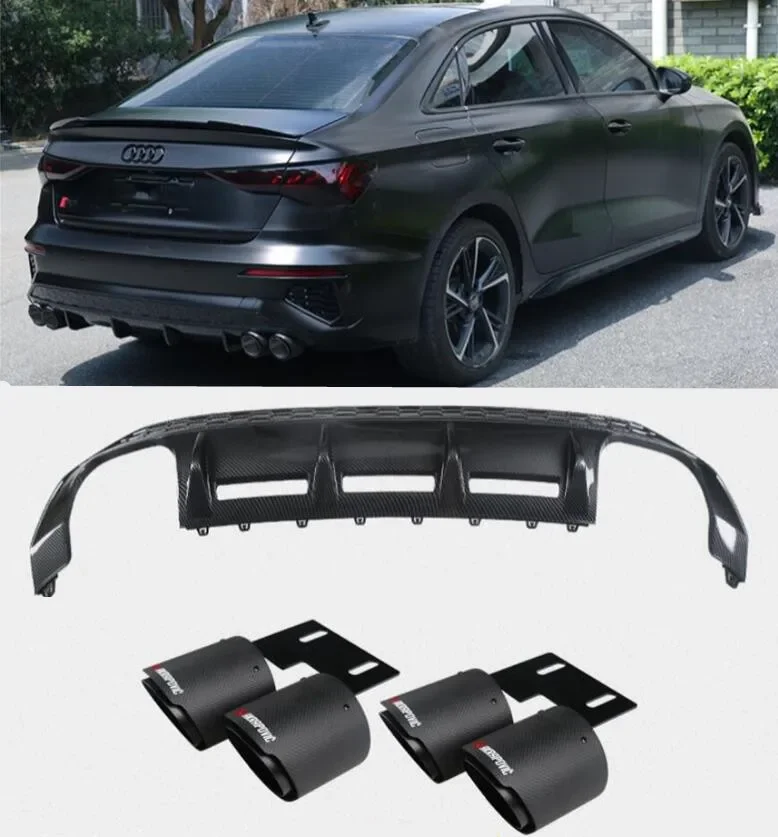 Rear Bumper Diffuser & Exhaust Tips For Audi A3 S3 Sline 2021 2022 2023 2024 Sedan Trunk Door Lip Spoiler ABS Carbon Fiber
Rear Bumper Diffuser & Exhaust Tips For Audi A3 S3 Sline 2021 2022 2023 2024 Sedan Trunk Door Lip Spoiler ABS Carbon Fiber
