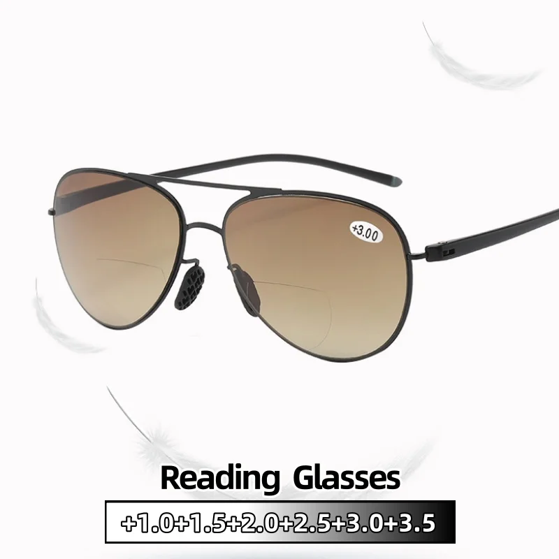 Double-light Reading Glasses Blue Light Blocking Aviator Eyeglasses Ultraviolet Resistance Women Ultra Light Fashion Eyewear
Double-light Reading Glasses Blue Light Blocking Aviator Eyeglasses Ultraviolet Resistance Women Ultra Light Fashion Eyewear