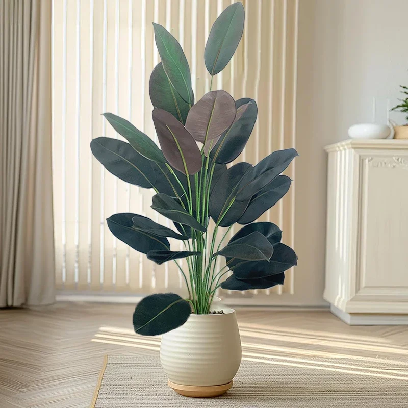 35-150cm Artificial Rubber Tree Faux Plants Indoor Faux Floor Plant Tropical Real Touch Rubber Tree for Home Shop Office Decor
35-150cm Artificial Rubber Tree Faux Plants Indoor Faux Floor Plant Tropical Real Touch Rubber Tree for Home Shop Office Decor