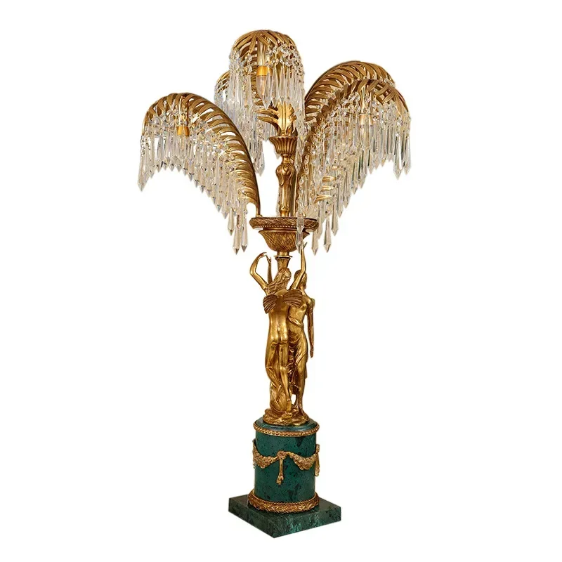 All-copper crystal desk lamp indoor home improvement living room study bedroom bedside decoration lobby foyer welcome lamp
All-copper crystal desk lamp indoor home improvement living room study bedroom bedside decoration lobby foyer welcome lamp
