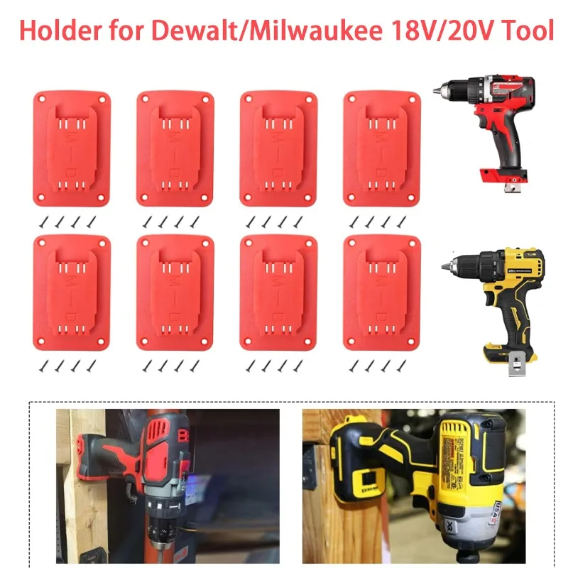 1/2 Piece for Dewalt for Milwaukee 14.4/18V/20V Battery Tool Machine Holder Tool Storage Rack Wall Mount Tool Holder Fixture
1/2 Piece for Dewalt for Milwaukee 14.4/18V/20V Battery Tool Machine Holder Tool Storage Rack Wall Mount Tool Holder Fixture