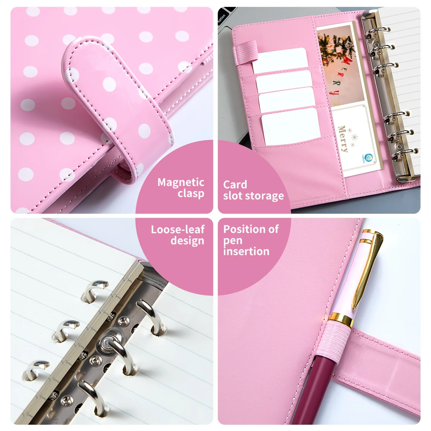 A6 binder+12 zipper pockets - imitation baked paint thickened paper, suitable for daily notes, study notes, daily plans, and holiday gifts
A6 binder+12 zipper pockets - imitation baked paint thickened paper, suitable for daily notes, study notes, daily plans, and holiday gifts