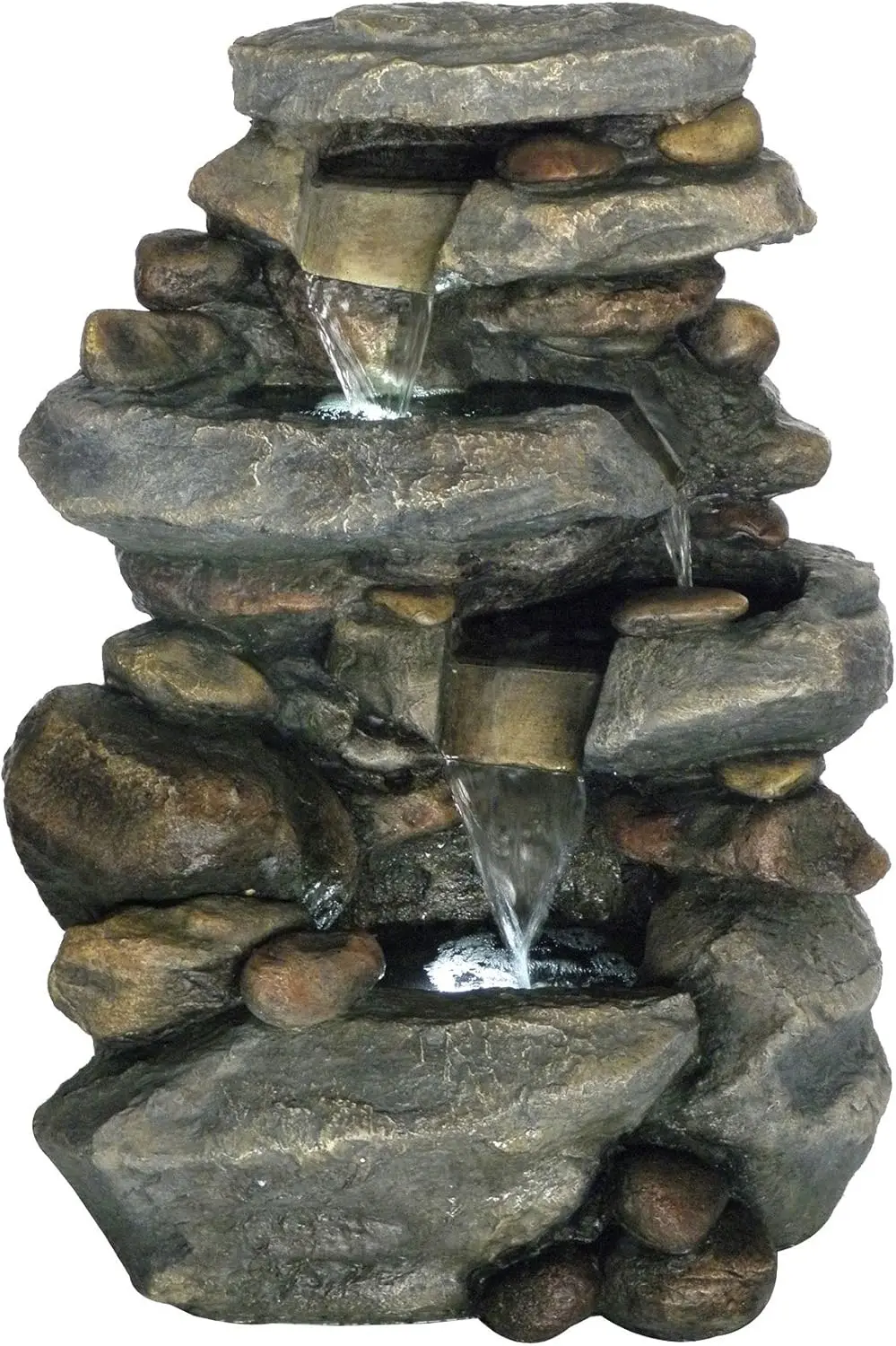 Outdoor Water Fountain 3 Tier Rock Outdoor Waterfall Fountain with Lights 25 5 LED Fountain Yard Patio Decor Outdoor Fountains
Outdoor Water Fountain 3 Tier Rock Outdoor Waterfall Fountain with Lights 25 5 LED Fountain Yard Patio Decor Outdoor Fountains
