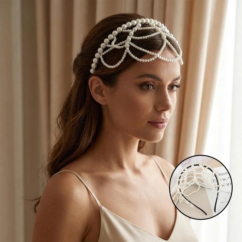 2026 New Arrival Pearl Hollow Out Tassel Headwear Forehead Beaded Decor Daily Style Classic Style Hair Accessories
2026 New Arrival Pearl Hollow Out Tassel Headwear Forehead Beaded Decor Daily Style Classic Style Hair Accessories