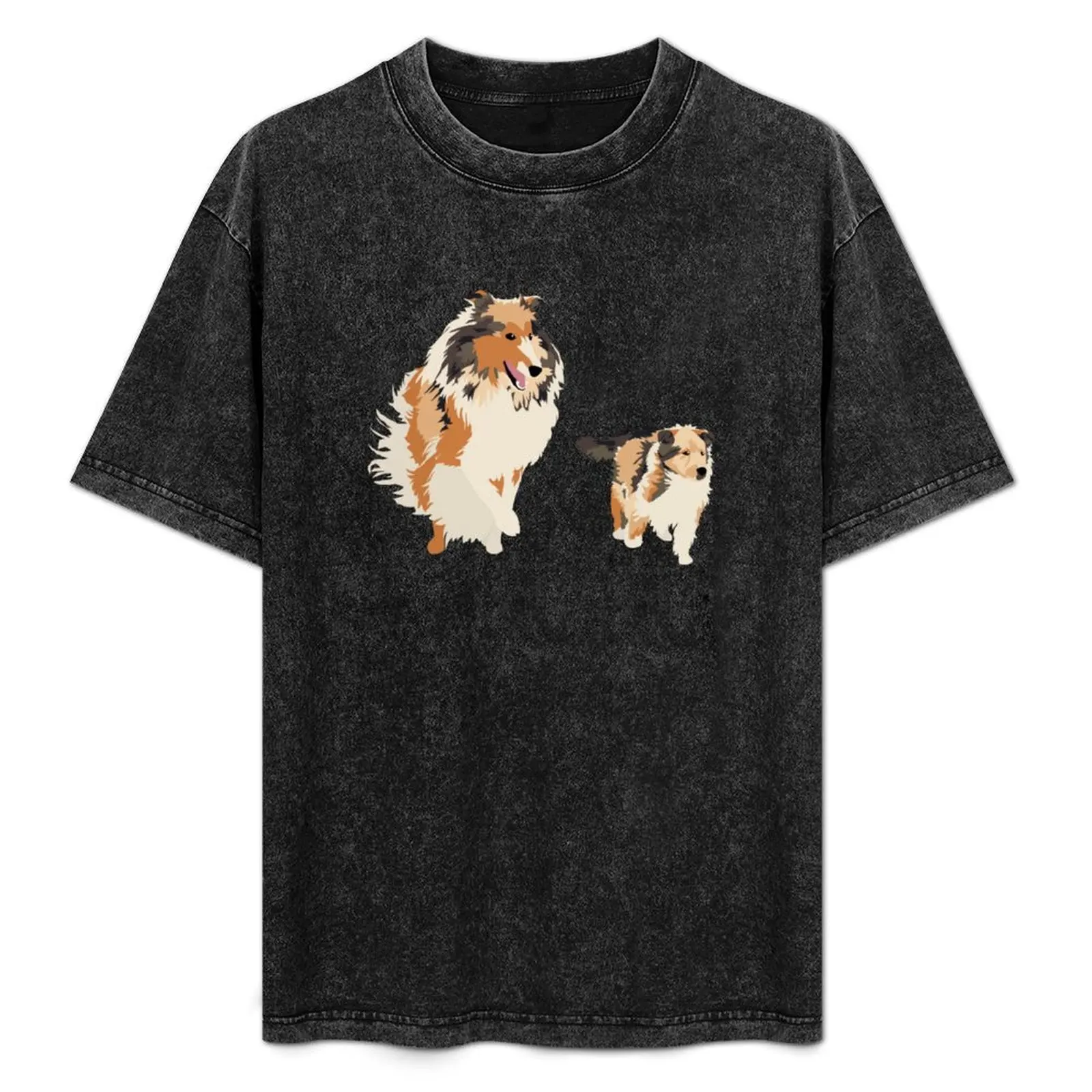 Collie and Collie Puppy v.1 T-Shirt Stylish Graphic Short Sleeve Top
Collie and Collie Puppy v.1 T-Shirt Stylish Graphic Short Sleeve Top