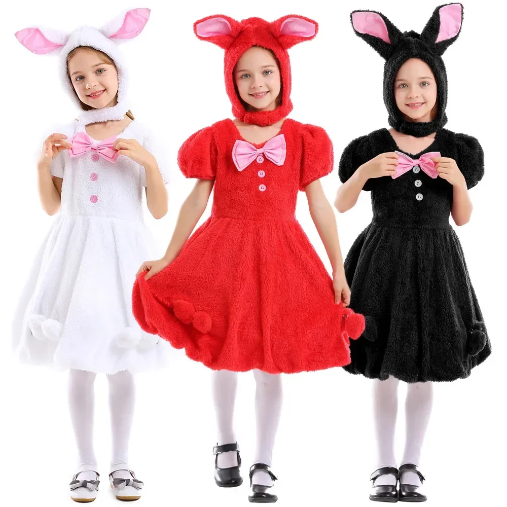 Animal Party Cute Rabbit Dressed Up Stage Play White Red Black Looping Rabbit Rogue Rabbit
Animal Party Cute Rabbit Dressed Up Stage Play White Red Black Looping Rabbit Rogue Rabbit