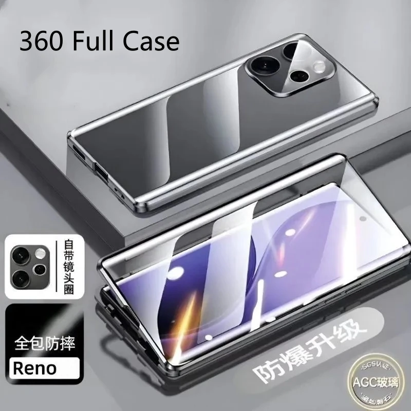 360 Full Case For Oppo Reno 15 Pro 5G Case Double Sided Magnetic Adsorption Metal Capa Tempering Glass Protect Cover
360 Full Case For Oppo Reno 15 Pro 5G Case Double Sided Magnetic Adsorption Metal Capa Tempering Glass Protect Cover