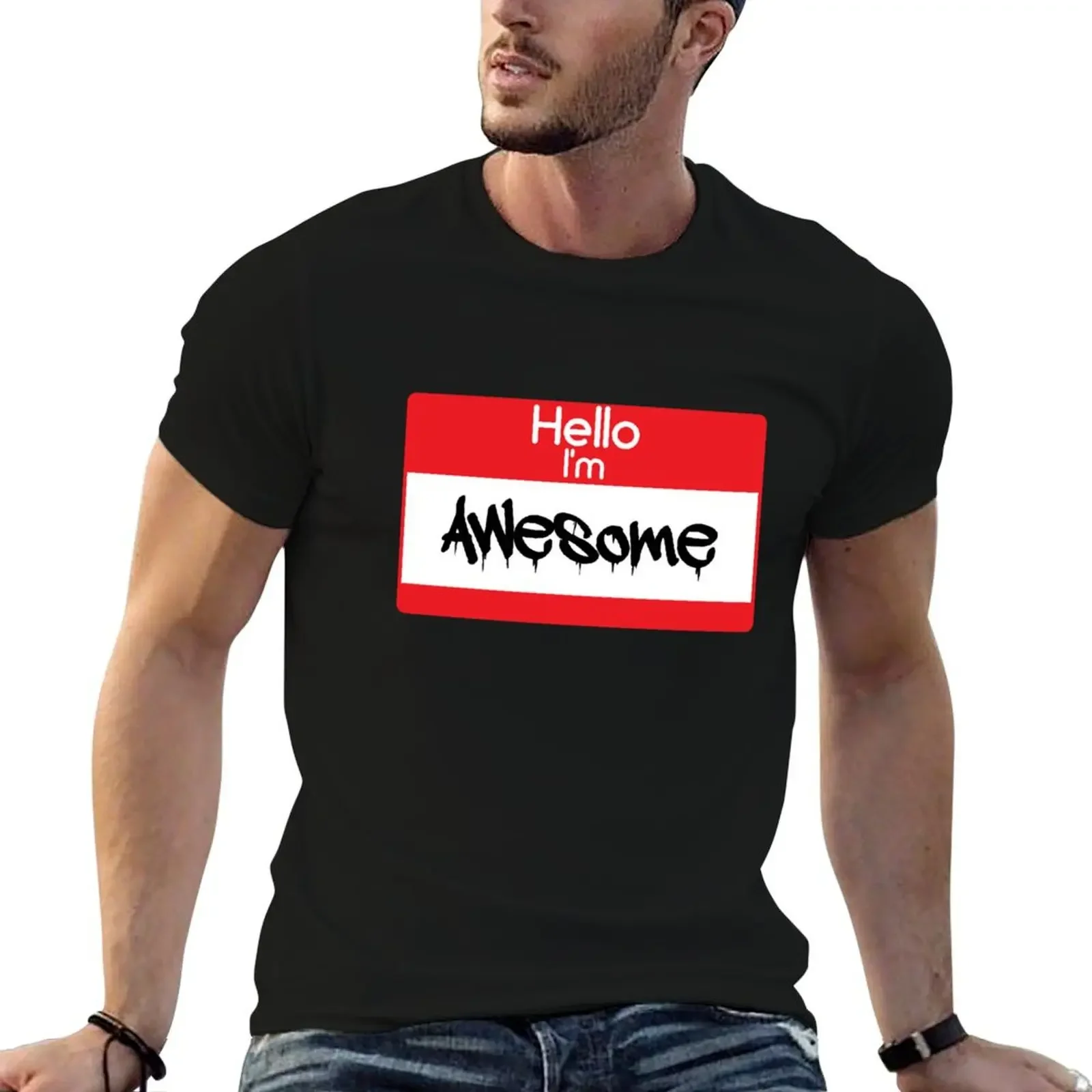 Hello i'm Awesome T-Shirt animal prinfor boys korean fashion cotton t shirt men
Hello i'm Awesome T-Shirt animal prinfor boys korean fashion cotton t shirt men