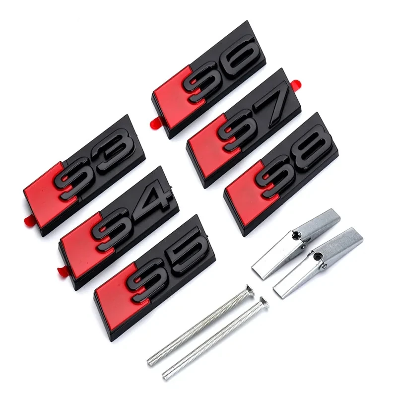 3D ABS Chrome Black Logo S3 S4 S5 S6 S7 S8 Emblem Honeycomb Car Front Grille Bdage For Audi S 3 4 5 6 7 8 Accessories
3D ABS Chrome Black Logo S3 S4 S5 S6 S7 S8 Emblem Honeycomb Car Front Grille Bdage For Audi S 3 4 5 6 7 8 Accessories