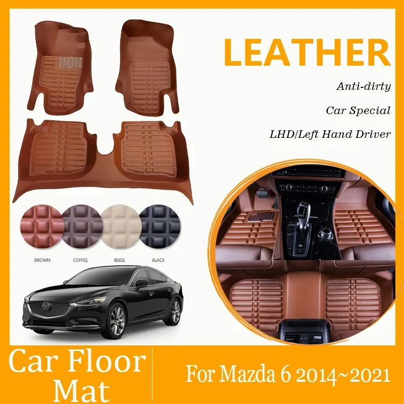 Car Floor Mats Fit For Mazda 6 Mazda6 Atenza GJ1 GL 2014~2021 Waterproof Pad Foot Carpet Leather Full Set Cover Auto Accessories
Car Floor Mats Fit For Mazda 6 Mazda6 Atenza GJ1 GL 2014~2021 Waterproof Pad Foot Carpet Leather Full Set Cover Auto Accessories