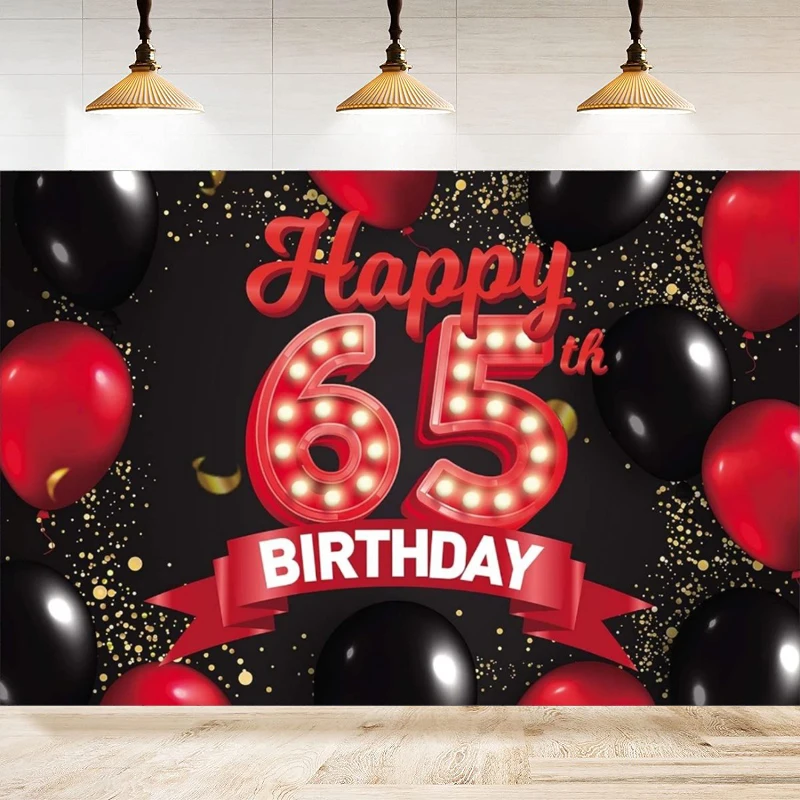 Photography Backdrop For Women Happy 65th Years Old Birthday Balloons Background Home Party Backdrop Wall Banner Decor
Photography Backdrop For Women Happy 65th Years Old Birthday Balloons Background Home Party Backdrop Wall Banner Decor