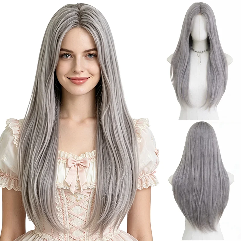 Premium Ash Purple Long Straight Cosplay Wig Small Lace Part Heat Resistant Synthetic Wig For Anime Halloween Party Daily Use
Premium Ash Purple Long Straight Cosplay Wig Small Lace Part Heat Resistant Synthetic Wig For Anime Halloween Party Daily Use