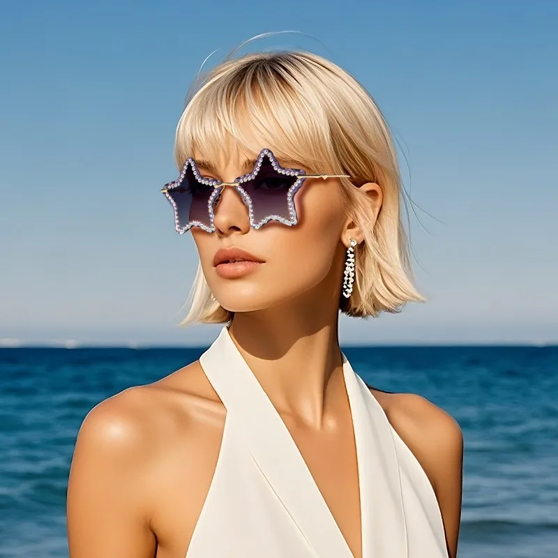 European and American fashion new frameless sunglasses funny ball party pentagram sunglasses sunglasses
European and American fashion new frameless sunglasses funny ball party pentagram sunglasses sunglasses