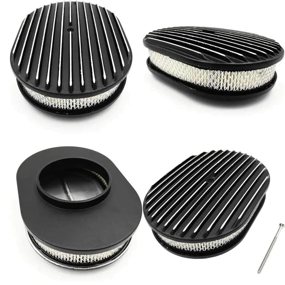 12 Oval Polished Black Air Cleaner Assembly for GM Hot Rod, Rat Rod, Muscle Car, and Custom Builds
12 Oval Polished Black Air Cleaner Assembly for GM Hot Rod, Rat Rod, Muscle Car, and Custom Builds