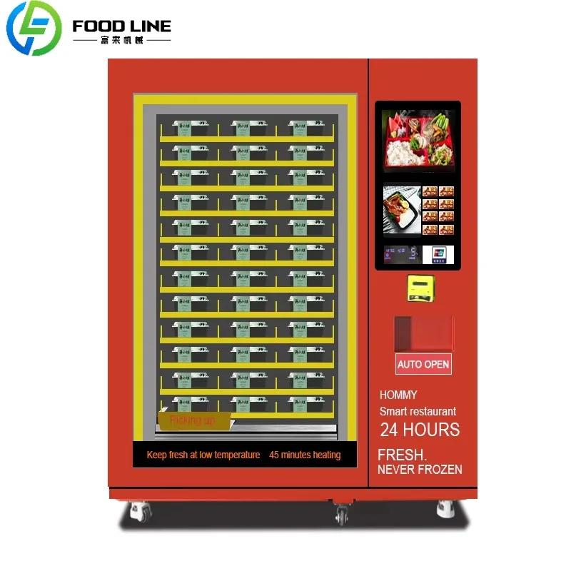 Custom Commercial Hot Food Automat High Capacity Warm Meal Vendor With Energy Efficient Heating System And LED Interface
Custom Commercial Hot Food Automat High Capacity Warm Meal Vendor With Energy Efficient Heating System And LED Interface