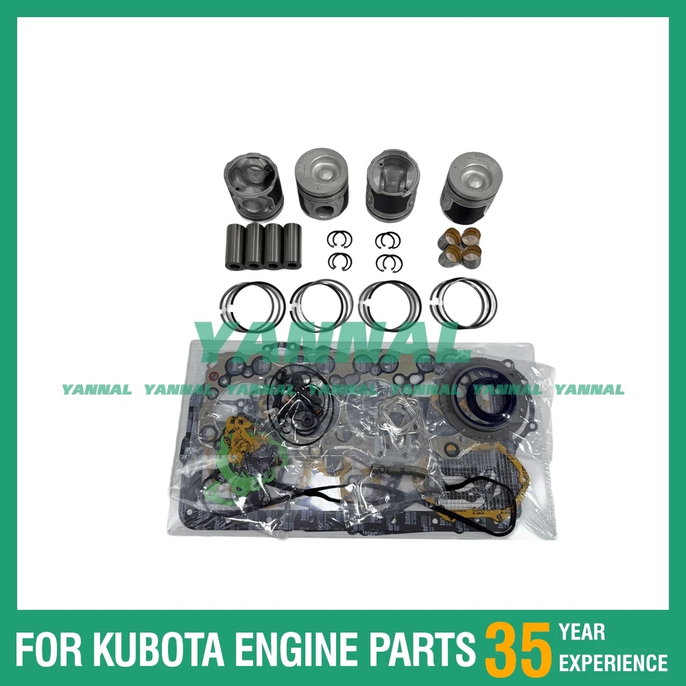 Piston Kit With Gasket Set For Hyundai D4DD Excavator Engine Parts
Piston Kit With Gasket Set For Hyundai D4DD Excavator Engine Parts