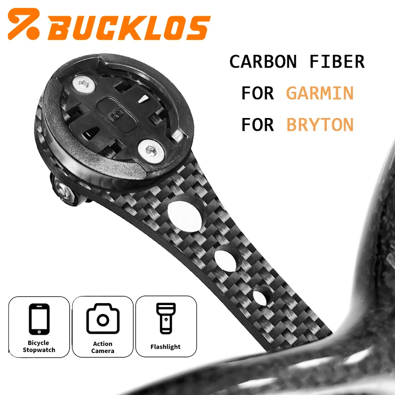 BUCKLOS Full Carbon Bicycle Computer Holder for Garmin Bryton Bicycle Speedmeter Holder 143/165mm Bike Stopwatch Light Mount
BUCKLOS Full Carbon Bicycle Computer Holder for Garmin Bryton Bicycle Speedmeter Holder 143/165mm Bike Stopwatch Light Mount