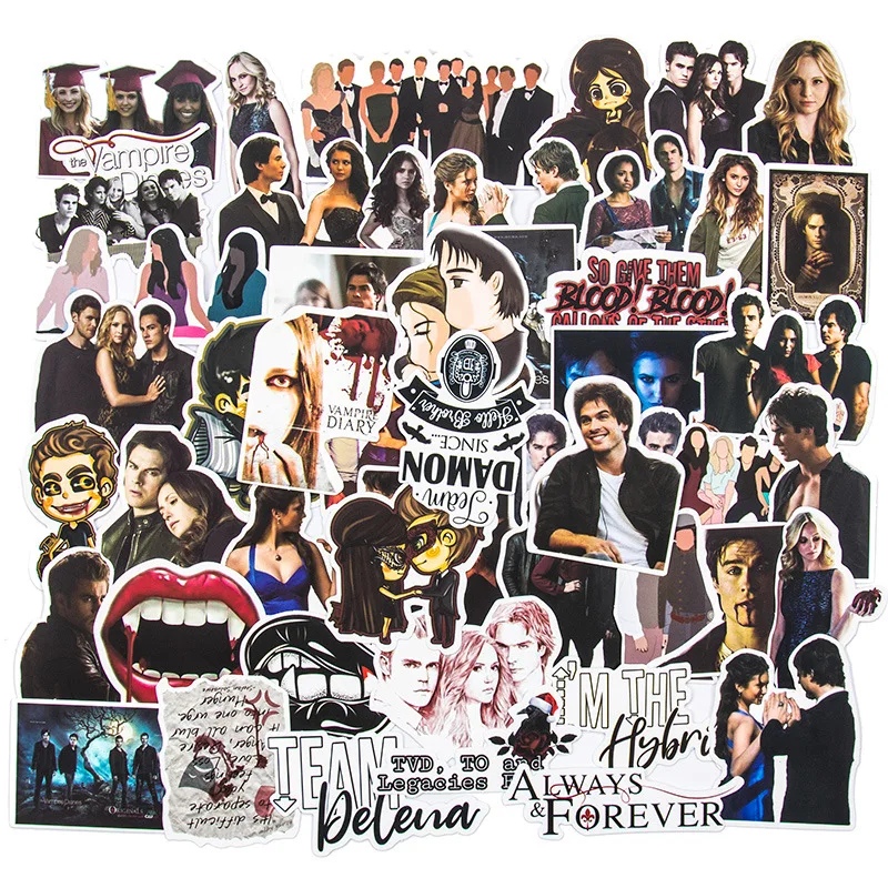 10/30/50PCS The Vampire Diaries Stickers American TV Series Sticker Luggage Laptop Phone Guitar Car Bike Skateboard Decals Toy
10/30/50PCS The Vampire Diaries Stickers American TV Series Sticker Luggage Laptop Phone Guitar Car Bike Skateboard Decals Toy