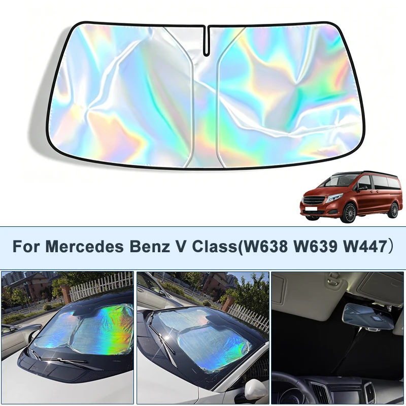 Foldable Front Windshield Sun Shade For Benz V Class W638 W639 W447 UV Reflective Sun Protection Cover Car Interior Accessories
Foldable Front Windshield Sun Shade For Benz V Class W638 W639 W447 UV Reflective Sun Protection Cover Car Interior Accessories