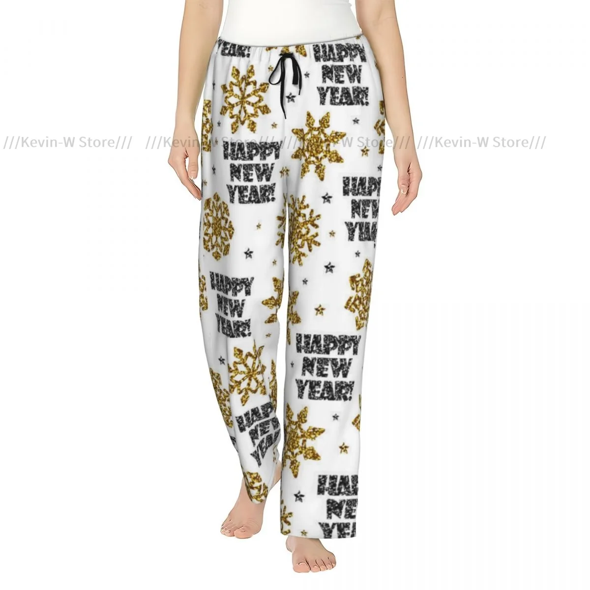 Рождественские снежинки и надпись С Новым годом, фланелевые пижамные штаны для женщин, теплая и удобная одежда для сна
Рождественские снежинки и надпись С Новым годом, фланелевые пижамные штаны для женщин, теплая и удобная одежда для сна