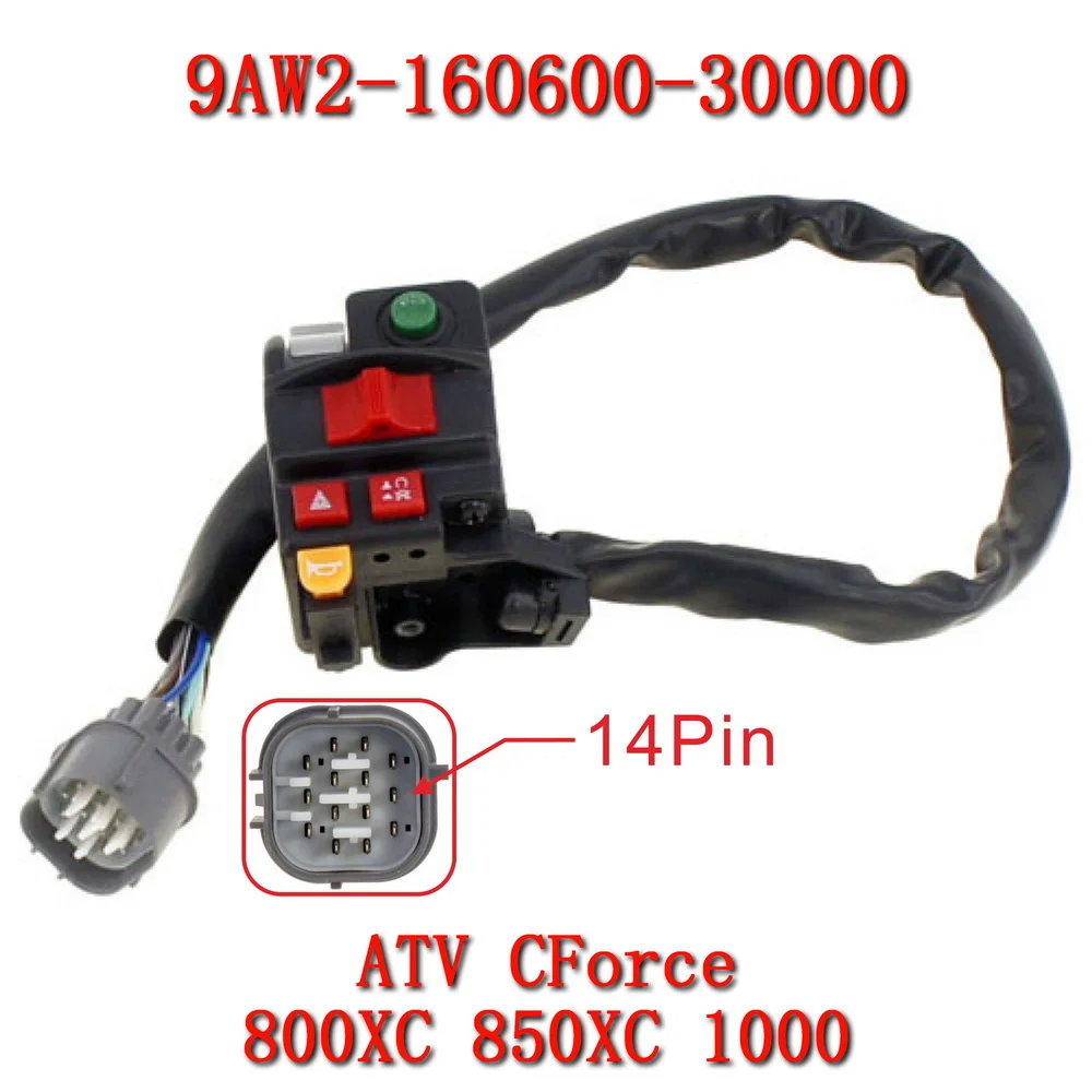 Выключатель на руль LH 9AW2-160600-30000 для CFMoto ATV CF1000ATR CF1000AU CF800ATR-3
Выключатель на руль LH 9AW2-160600-30000 для CFMoto ATV CF1000ATR CF1000AU CF800ATR-3