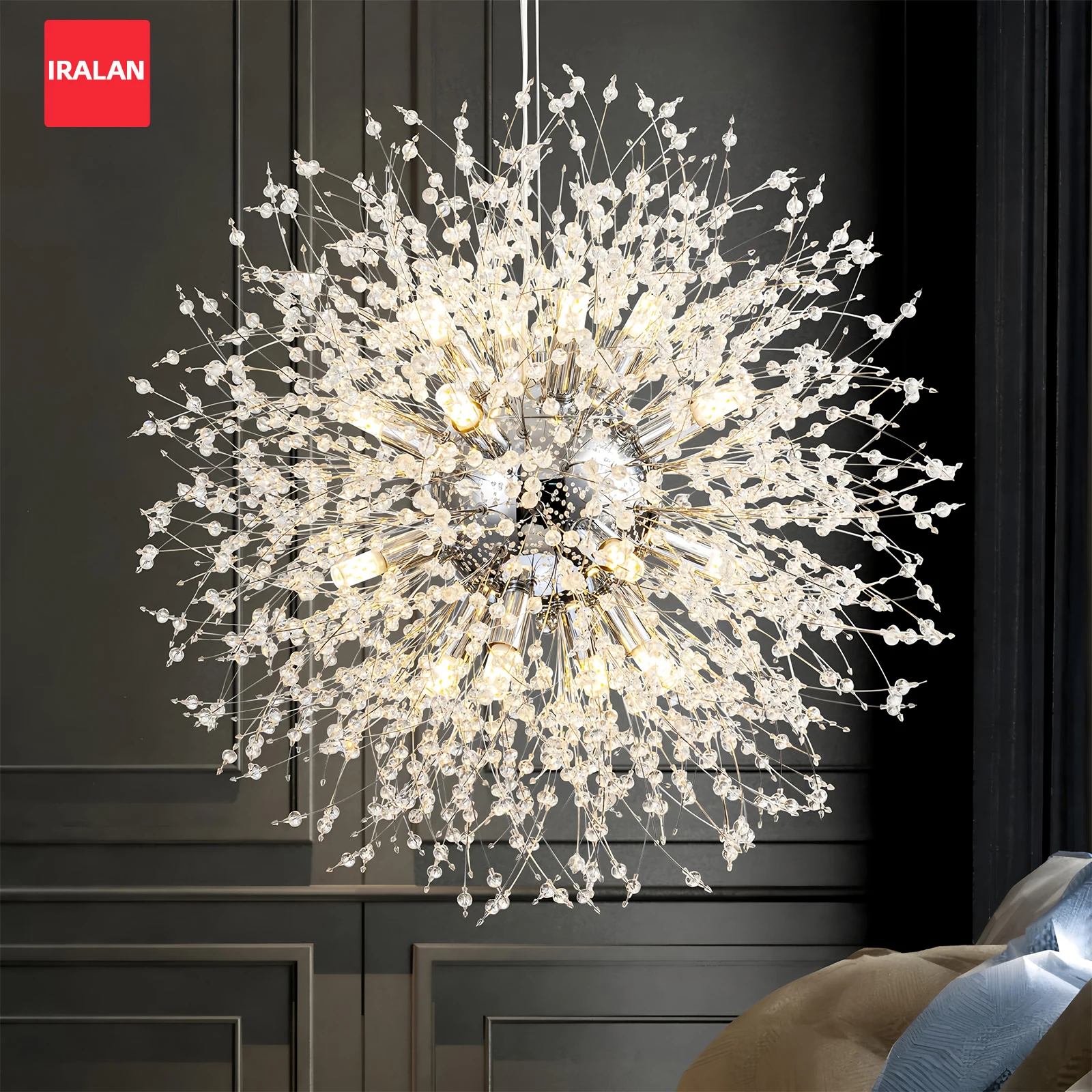 Creative Fireworks Ceiling Chandelier Modern Ceiling Light Fixture Silver Hanging Lamps Living Room Bedroom Decor Bedside Lamps
Creative Fireworks Ceiling Chandelier Modern Ceiling Light Fixture Silver Hanging Lamps Living Room Bedroom Decor Bedside Lamps