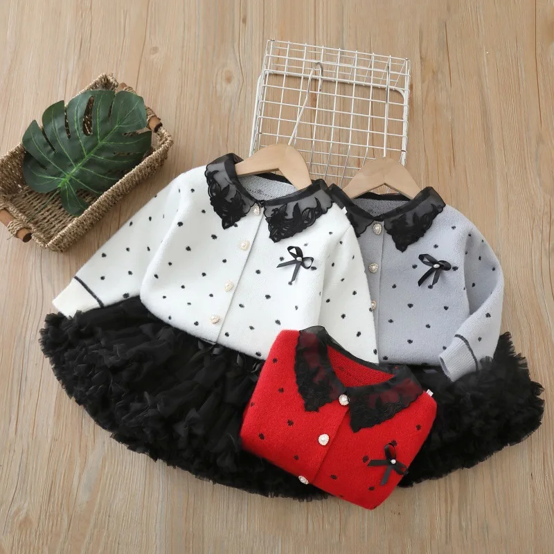 2025 Autumn Winter New Baby Girl Knitted Coat Sweet Dress Girls' Sweater Cardigan Two-Piece Set
2025 Autumn Winter New Baby Girl Knitted Coat Sweet Dress Girls' Sweater Cardigan Two-Piece Set