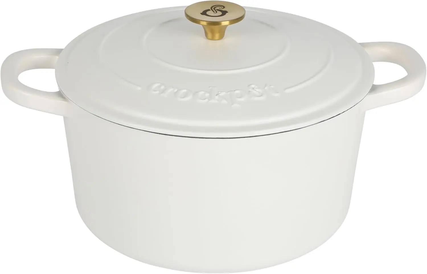 7-Quart Round Dutch Oven, Matte Linen White with Gold Knob, Enameled Cast Iron Cookware for Versatile Cooking
7-Quart Round Dutch Oven, Matte Linen White with Gold Knob, Enameled Cast Iron Cookware for Versatile Cooking