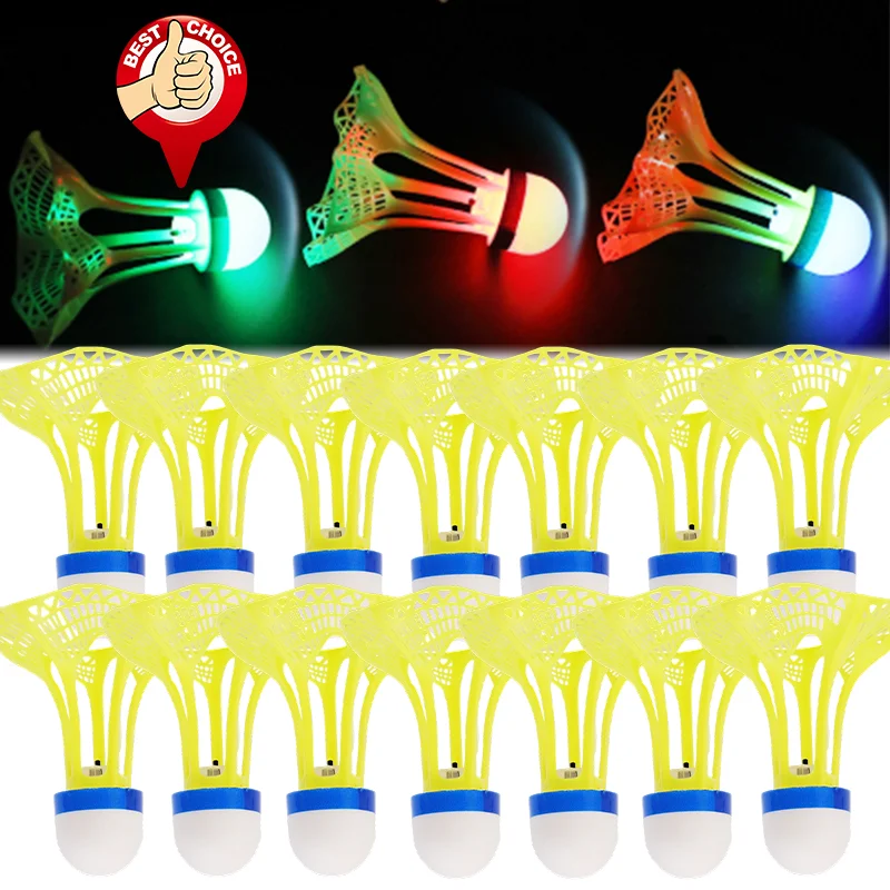 8/1PCS Windproof Light-up Badminton Durable Yellow Nylon Shuttlecocks Badminton Indoor Outdoor Sports Badminton Training Balls
8/1PCS Windproof Light-up Badminton Durable Yellow Nylon Shuttlecocks Badminton Indoor Outdoor Sports Badminton Training Balls