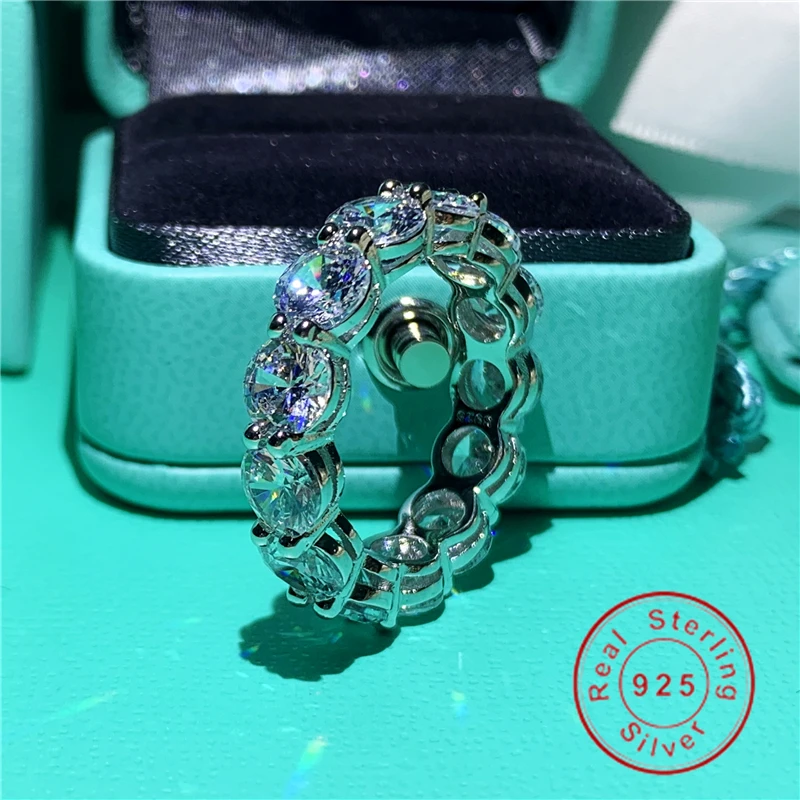 Brand promise Rings 925 sterling Silver Round 6mm Diamond Cz Engagement Wedding Band Rings For Women men Bride jewelry
Brand promise Rings 925 sterling Silver Round 6mm Diamond Cz Engagement Wedding Band Rings For Women men Bride jewelry