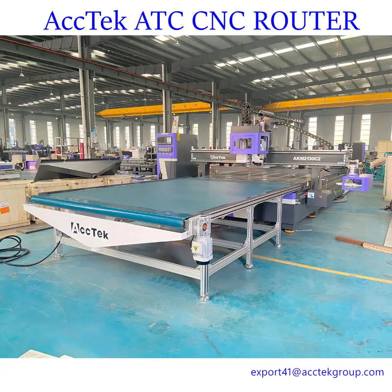 Big Size ATC CNC Router With Loading Unloading Tables Nesting Router CNC Machine ATC
Big Size ATC CNC Router With Loading Unloading Tables Nesting Router CNC Machine ATC