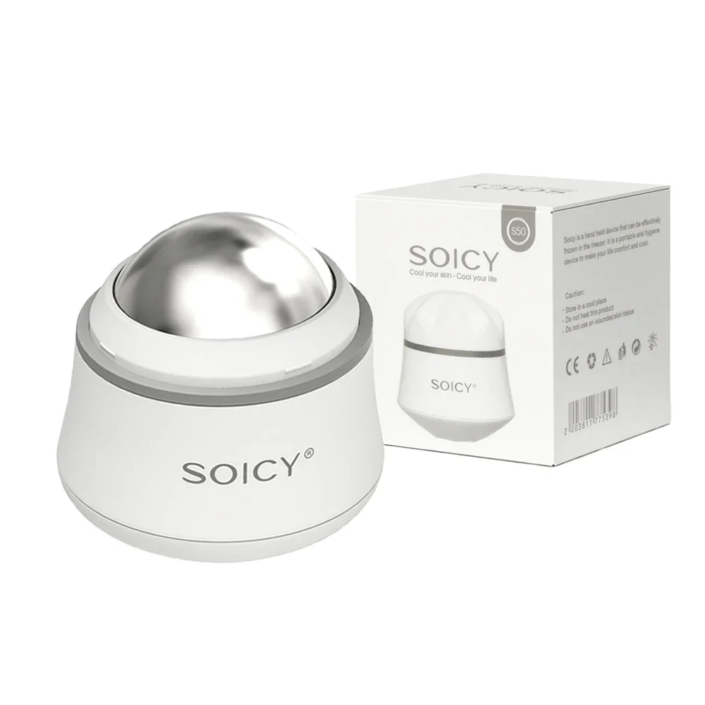 SOICY S50 Ice Roller Skin Care Cooling Ball Muscle Massagers For Face & Eye Puffiness Relief Cold Therapy Facial Massage
SOICY S50 Ice Roller Skin Care Cooling Ball Muscle Massagers For Face & Eye Puffiness Relief Cold Therapy Facial Massage