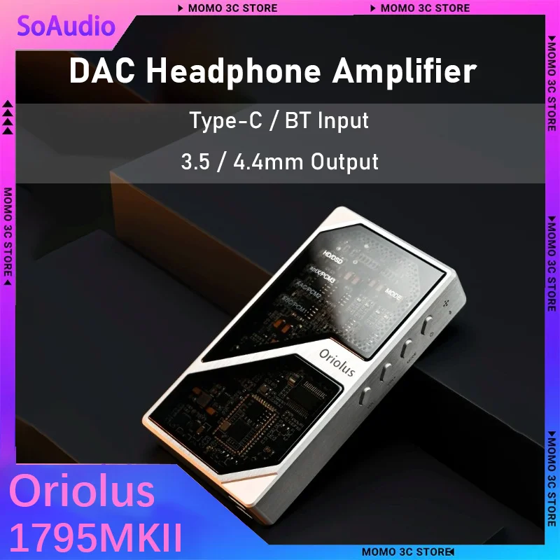 Oriolus 1795MKII Portable Hifi Dac Headphone Amplifier Bluetooth Lossless Audio Dongle For Ios Android Mobile Hi Res Audio
Oriolus 1795MKII Portable Hifi Dac Headphone Amplifier Bluetooth Lossless Audio Dongle For Ios Android Mobile Hi Res Audio