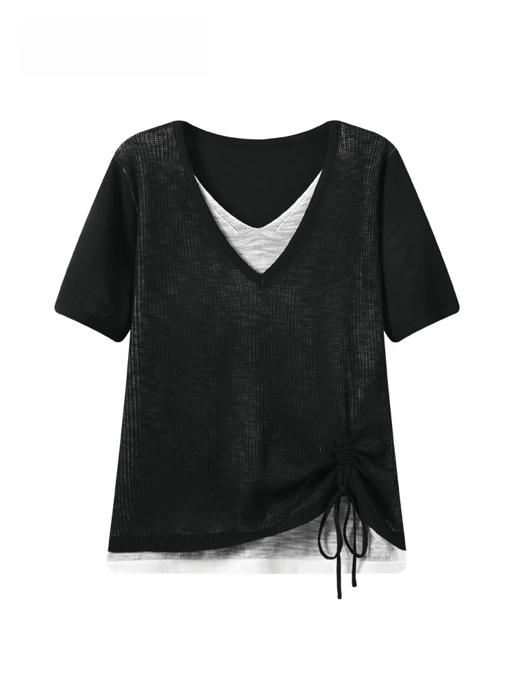 Loose Fashionable Short Sleeve T-Shirt Women's plus Size Summer New Style Casual Comfortable Breathable V-Neck Top Trendy
Loose Fashionable Short Sleeve T-Shirt Women's plus Size Summer New Style Casual Comfortable Breathable V-Neck Top Trendy