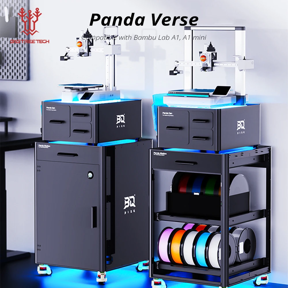 Комплект для хранения аксессуаров для 3D-принтеров BIGTREETECH Panda Verse для хранения Bambulab серии A1 «все в одном места» с RGB-подсветкой
Комплект для хранения аксессуаров для 3D-принтеров BIGTREETECH Panda Verse для хранения Bambulab серии A1 «все в одном места» с RGB-подсветкой