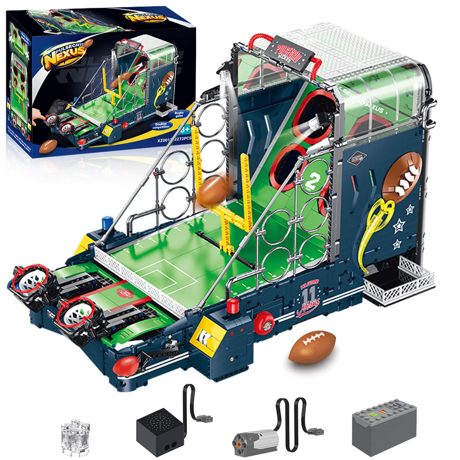 2272 PCS Rugby Building Set with Music & Lights - Interactive Tabletop Ball Game, DIY
2272 PCS Rugby Building Set with Music & Lights - Interactive Tabletop Ball Game, DIY
