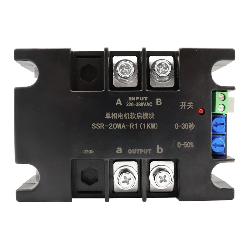 220V Single-Phase Intelligent Motor Soft Starter Soft Start Module Soft Start 50-60HZ Compatible 2/4/6/8KW
220V Single-Phase Intelligent Motor Soft Starter Soft Start Module Soft Start 50-60HZ Compatible 2/4/6/8KW