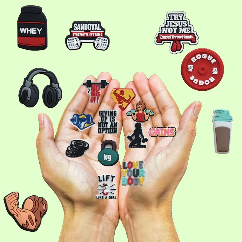 Shoe Charms for Crocs Accessories Body Building Shoes Charm for Croc Decorations Pins Men Accessory Jeans Woman Clogs Clips
Shoe Charms for Crocs Accessories Body Building Shoes Charm for Croc Decorations Pins Men Accessory Jeans Woman Clogs Clips