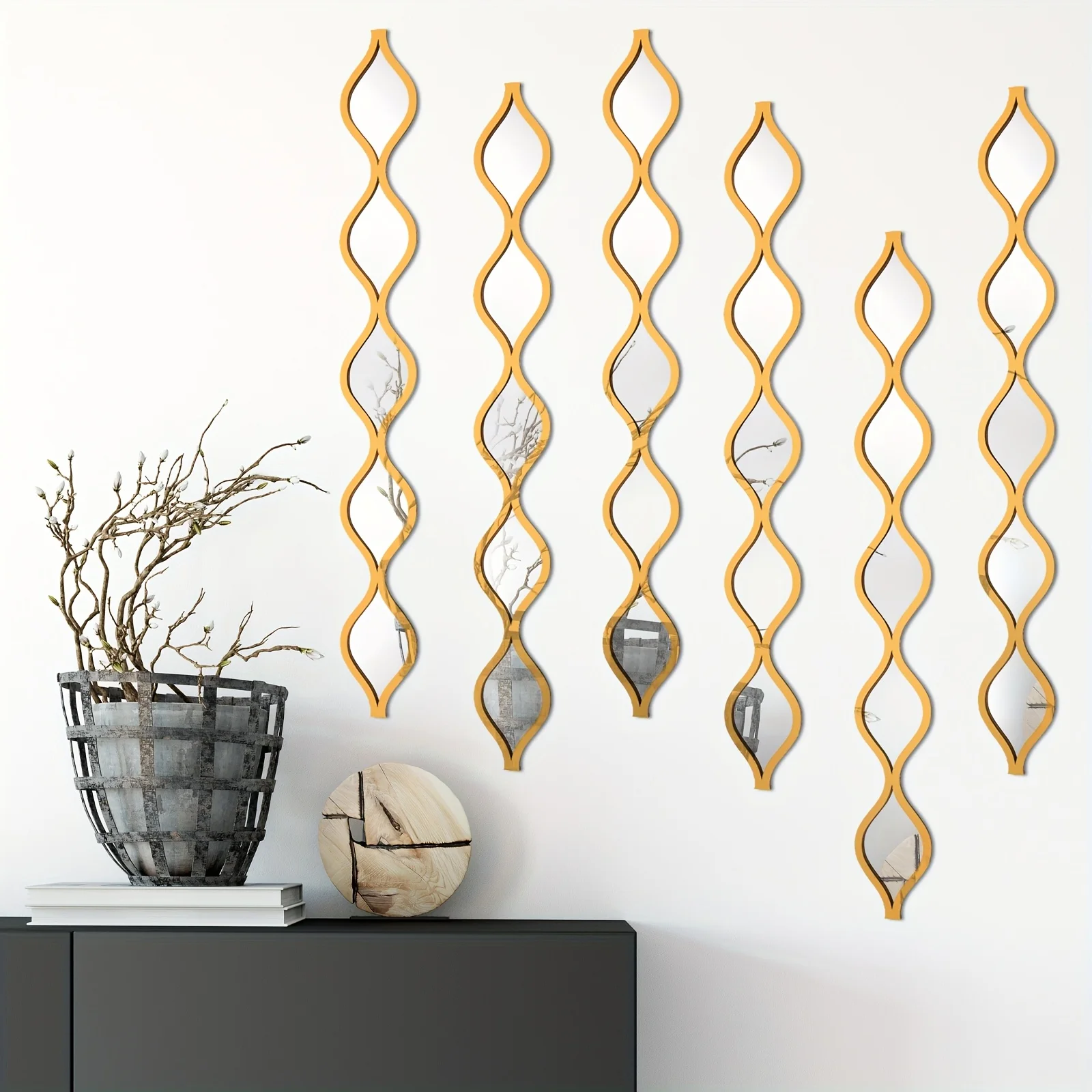 6pcs Acrylic Teardrop Mirror Wall Decor Decorative Mirror Narrow Wall Decor Boho Vintage Wall Decals Art for Apartment Home
6pcs Acrylic Teardrop Mirror Wall Decor Decorative Mirror Narrow Wall Decor Boho Vintage Wall Decals Art for Apartment Home