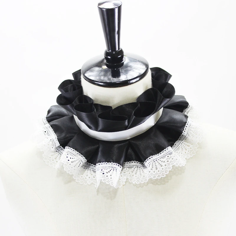 Ruffled Pleated Fake Collar Clown Neck Collar Tie Detachable High Collar Shawl Decoration Cosplay Accessories
Ruffled Pleated Fake Collar Clown Neck Collar Tie Detachable High Collar Shawl Decoration Cosplay Accessories