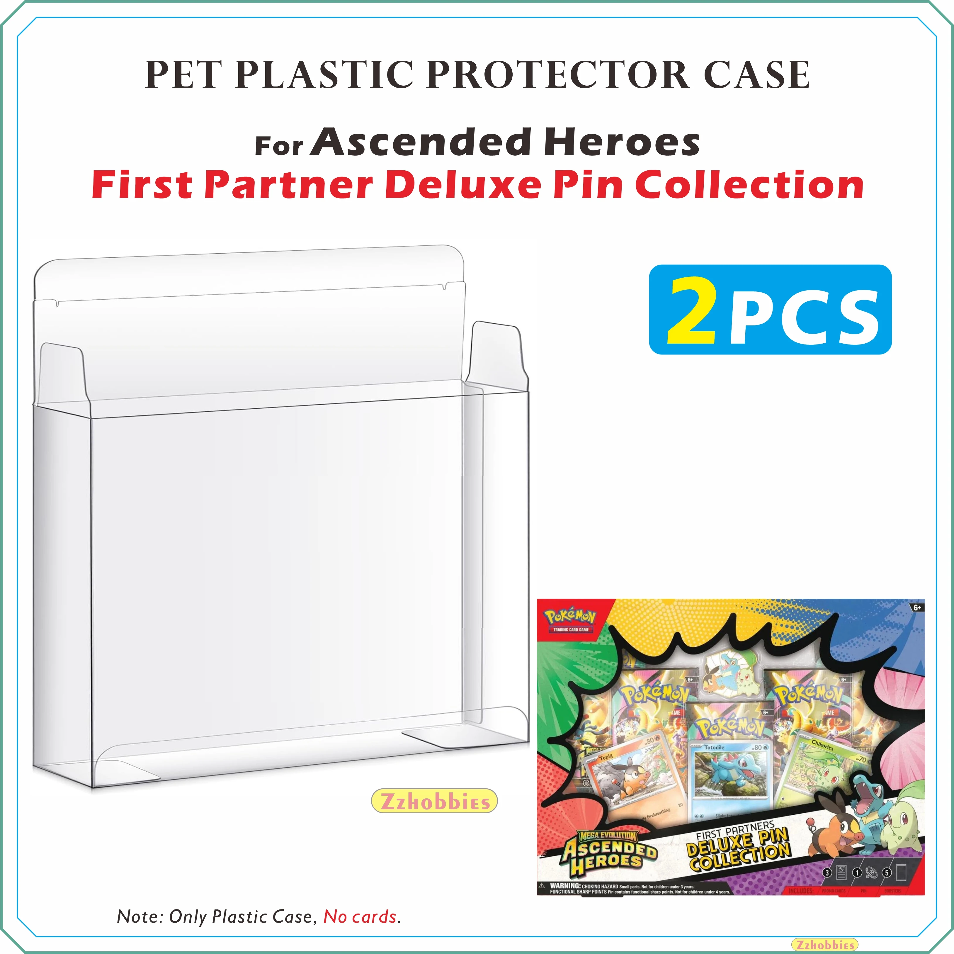 2PCS PET Plastic Protector Case For Ascended Heroes First Partner Deluxe Pin Collection【0.5mm Thick】
2PCS PET Plastic Protector Case For Ascended Heroes First Partner Deluxe Pin Collection【0.5mm Thick】