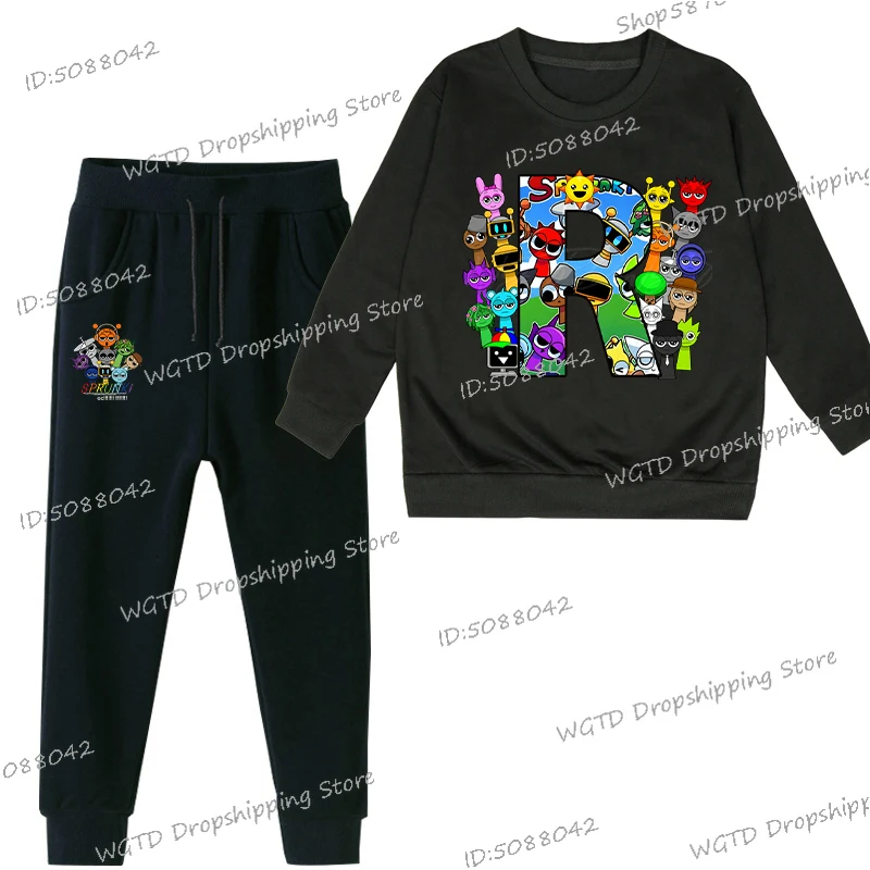 New Kids Anime Sprunki Letter Suit Funny Incredibox Game Figure Sweatshirt Long Sleeve Pullovers+Trousers 2pc Fashion Sets
New Kids Anime Sprunki Letter Suit Funny Incredibox Game Figure Sweatshirt Long Sleeve Pullovers+Trousers 2pc Fashion Sets