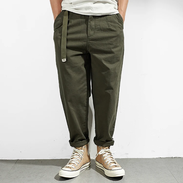 Retro Japanese Sle Loose Fit Casual Pants Men's Trendy Waed Khaki Cloth Elastic Woven Nine Points Cone ape Pants
Retro Japanese Sle Loose Fit Casual Pants Men's Trendy Waed Khaki Cloth Elastic Woven Nine Points Cone ape Pants