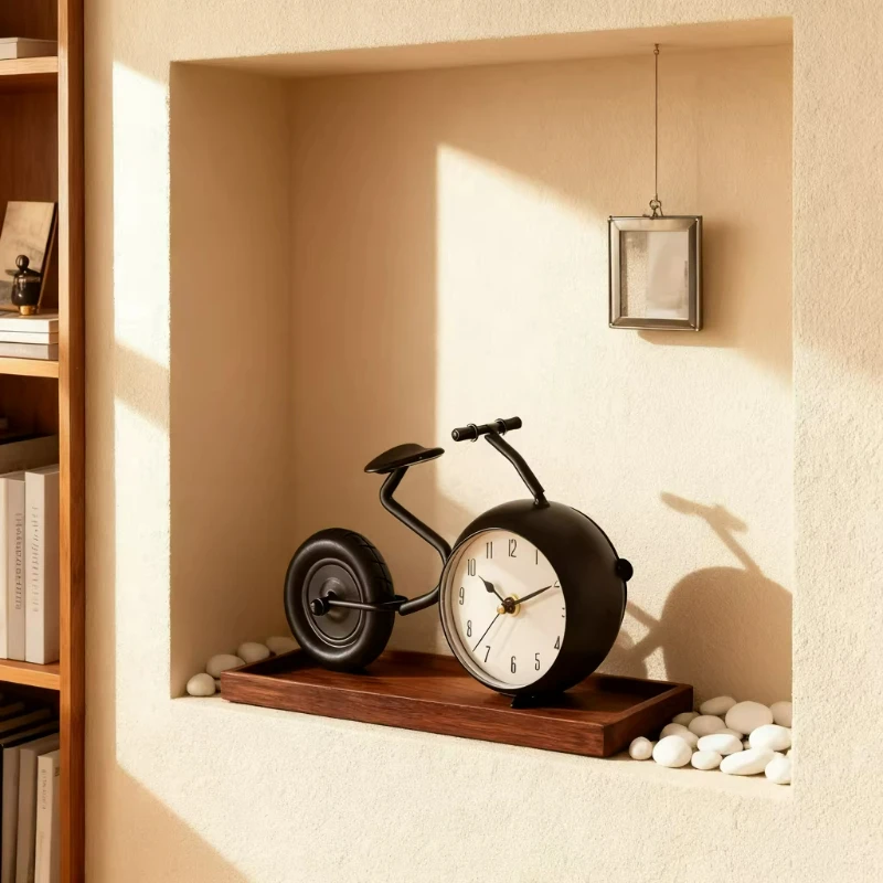 Industrial Style Retro Metal Clock, Bicycle Shaped Ornaments, High-end Decorative Crafts, Creative Gifts
Industrial Style Retro Metal Clock, Bicycle Shaped Ornaments, High-end Decorative Crafts, Creative Gifts