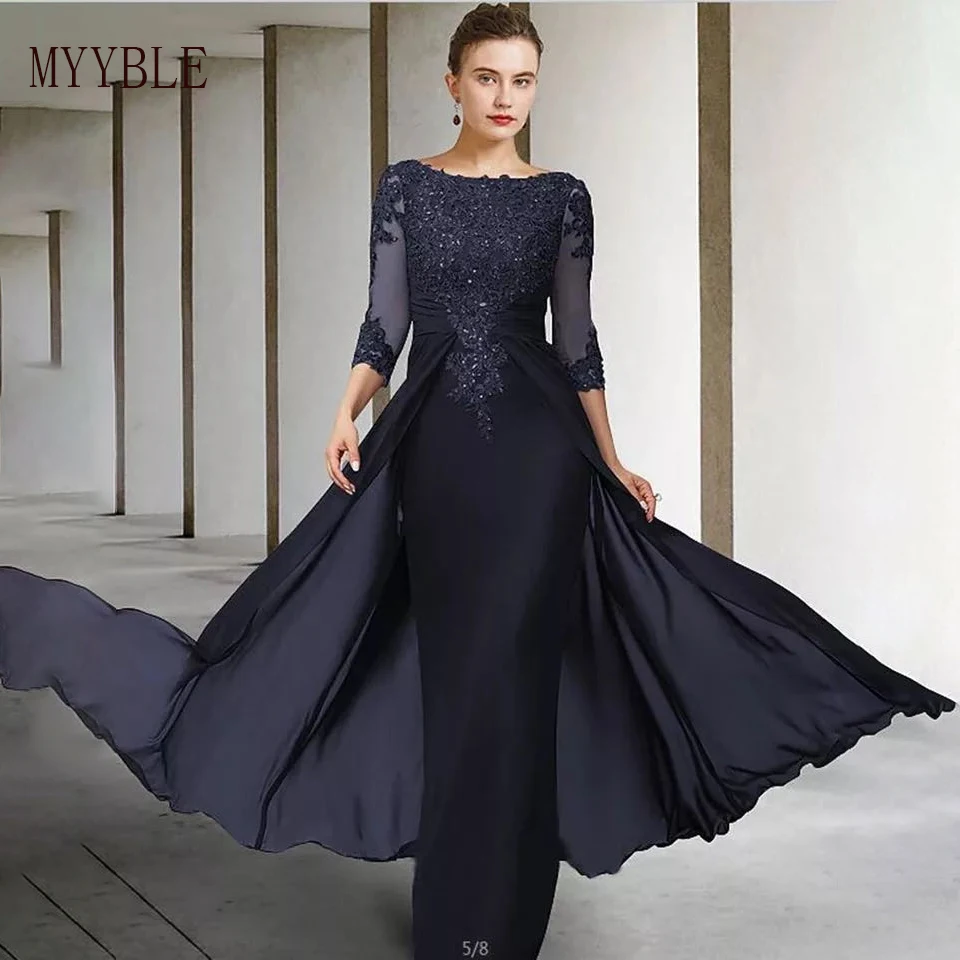 Long Sleeve Mother Of The Bride Dresses 2023 Plus Size O Neck ChiffonLace Applique Formal Wedding Party Gown
Long Sleeve Mother Of The Bride Dresses 2023 Plus Size O Neck ChiffonLace Applique Formal Wedding Party Gown
