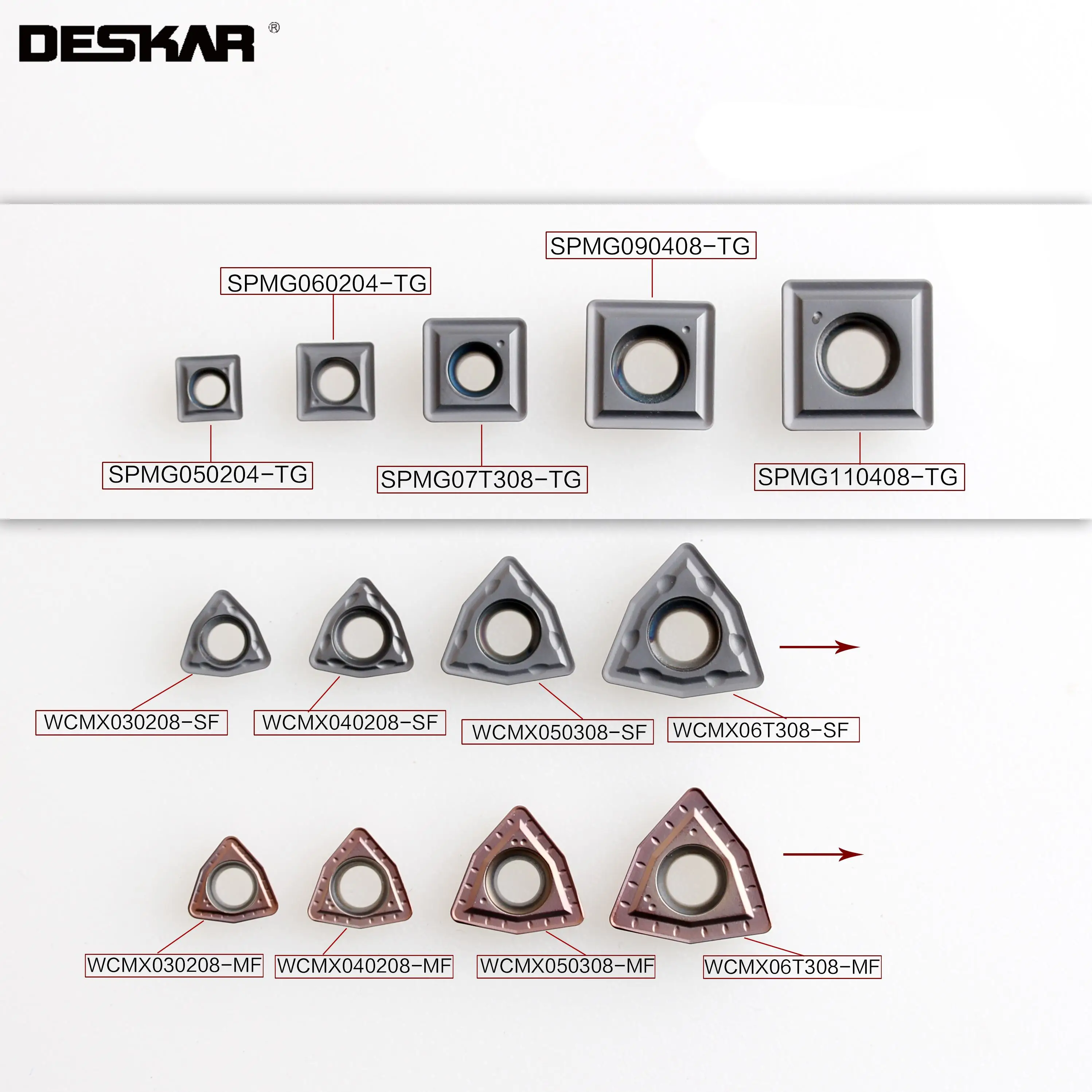 10pcs Deskar Spmg050204 Spmg06 Spmg07 Spmg09 Spmg110408 Lf6018 U Drill Carbide Inserts Lathe Cutter For Stainless Steel
10pcs Deskar Spmg050204 Spmg06 Spmg07 Spmg09 Spmg110408 Lf6018 U Drill Carbide Inserts Lathe Cutter For Stainless Steel